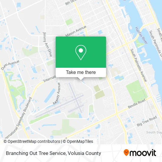 Branching Out Tree Service map
