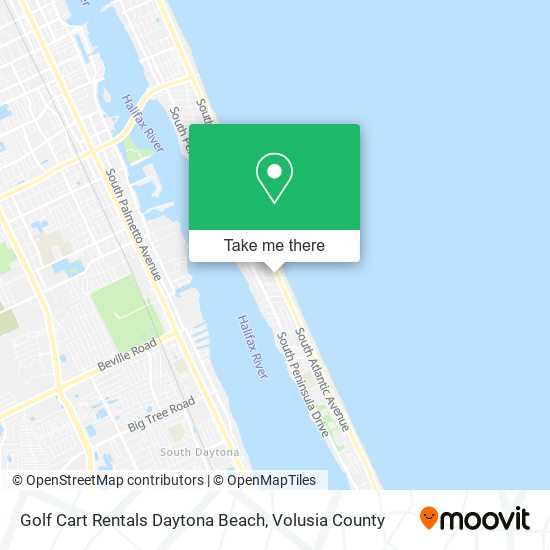 Golf Cart Rentals Daytona Beach map