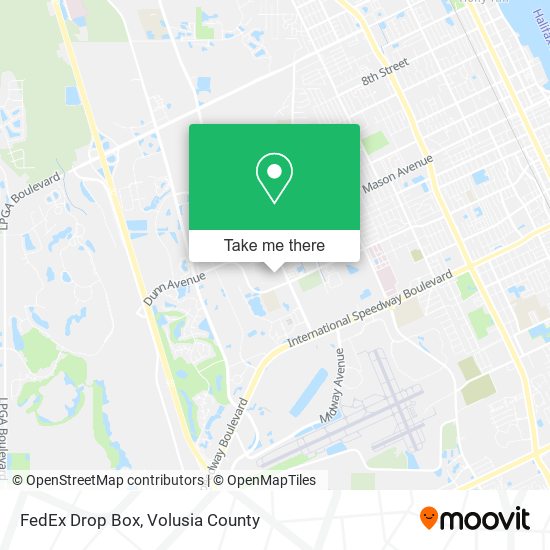 FedEx Drop Box map