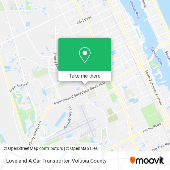 Loveland A Car Transporter map