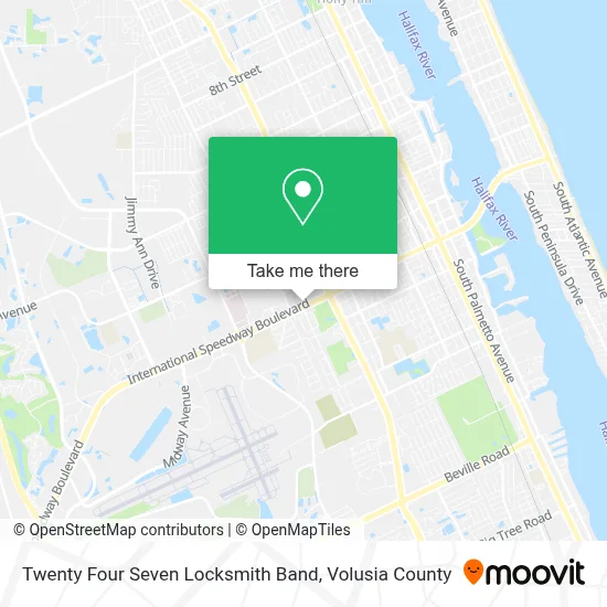 Twenty Four Seven Locksmith Band map