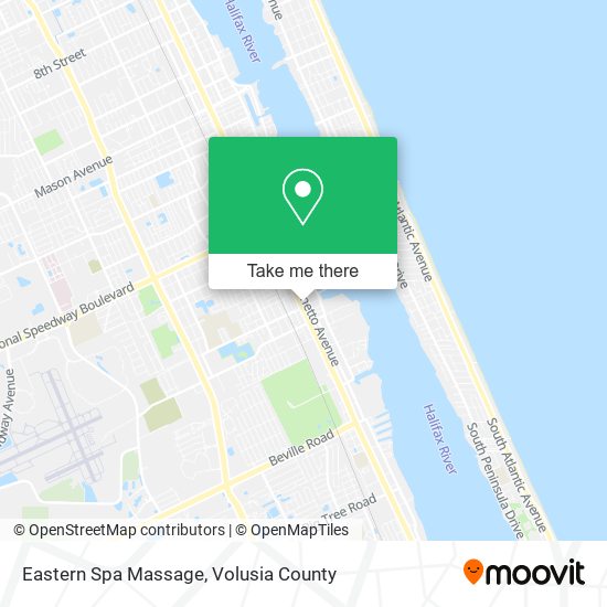 Eastern Spa Massage map