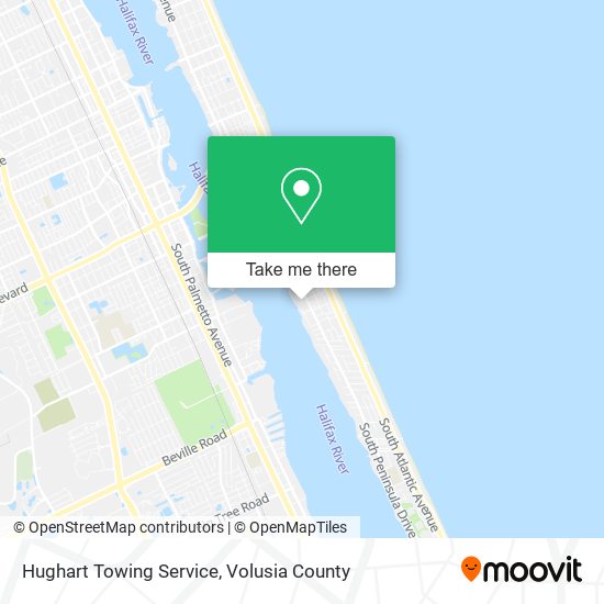 Hughart Towing Service map