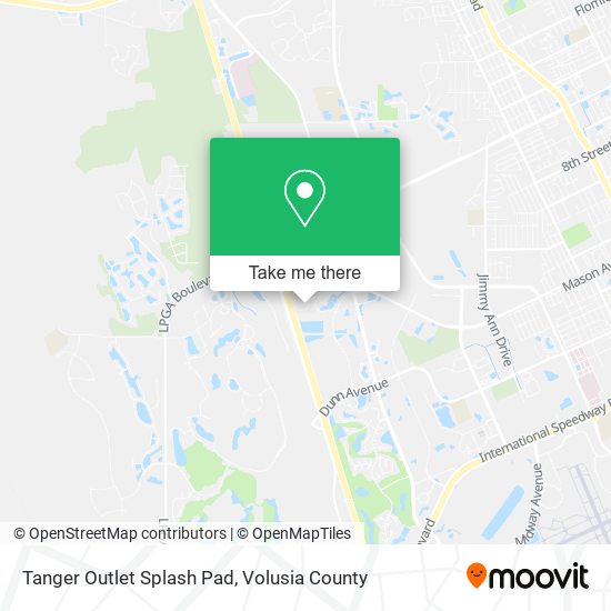 Mapa de Tanger Outlet Splash Pad