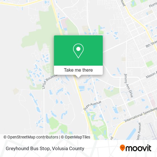 Mapa de Greyhound Bus Stop