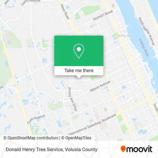 Donald Henry Tree Service map