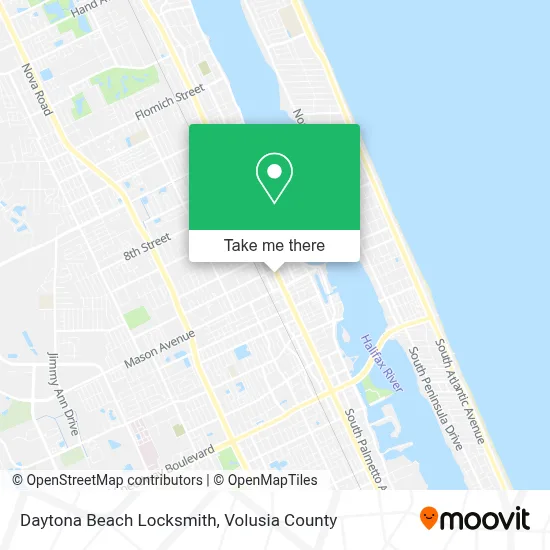 Daytona Beach Locksmith map