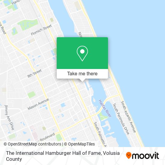 The International Hamburger Hall of Fame map