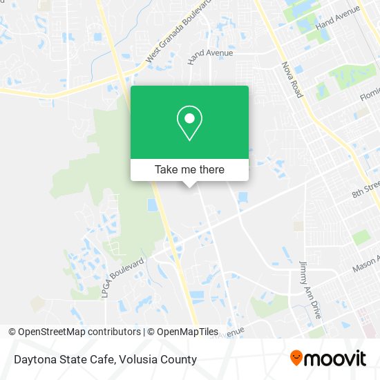 Daytona State Cafe map