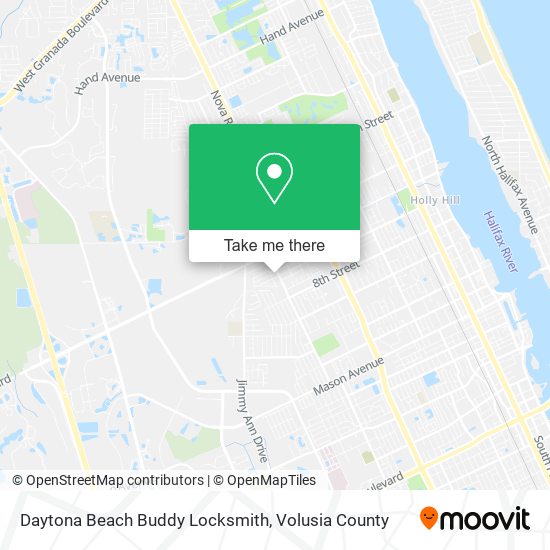 Daytona Beach Buddy Locksmith map
