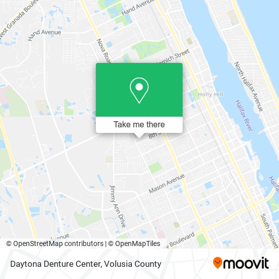 Daytona Denture Center map