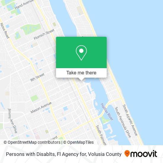 Mapa de Persons with Disablts, Fl Agency for