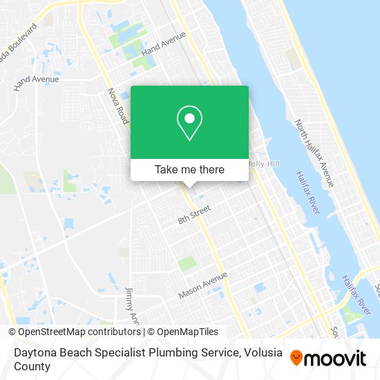 Daytona Beach Specialist Plumbing Service map