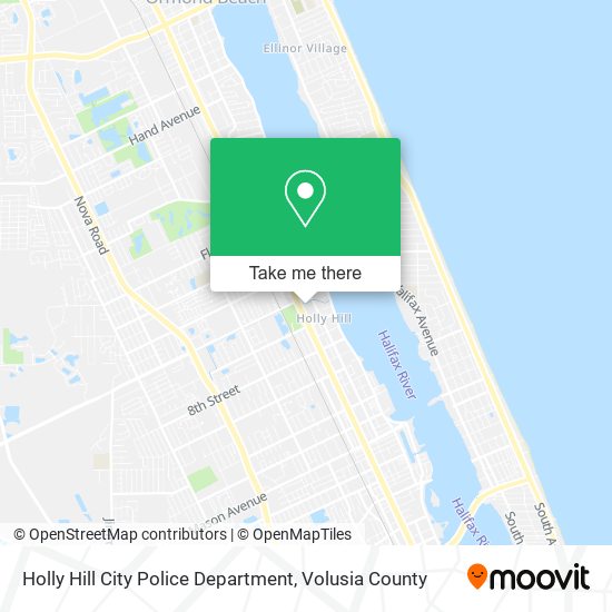 Holly Hill City Police Department map