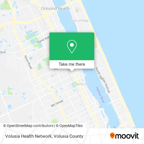 Volusia Health Network map