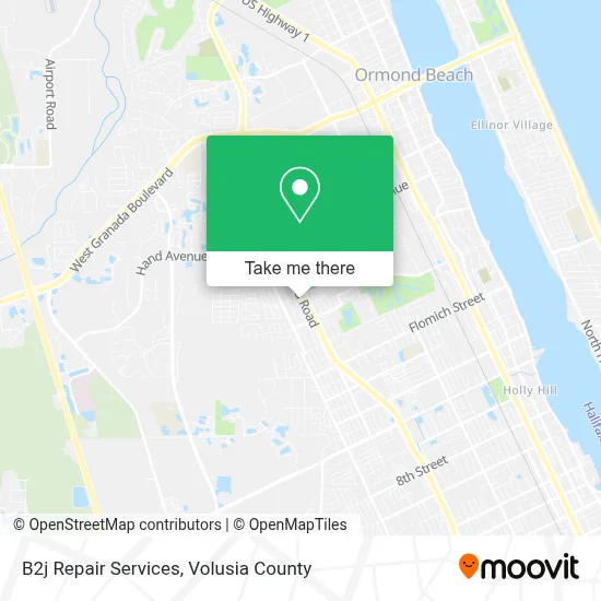 B2j Repair Services map