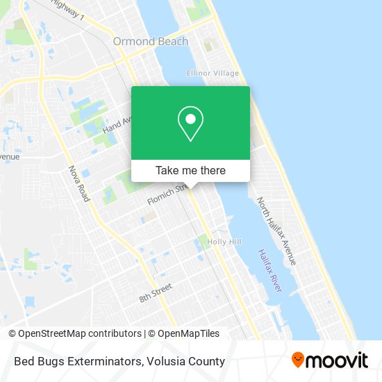 Bed Bugs Exterminators map