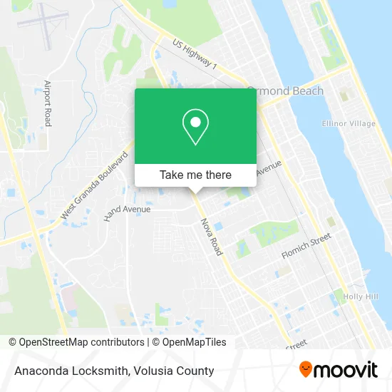 Anaconda Locksmith map