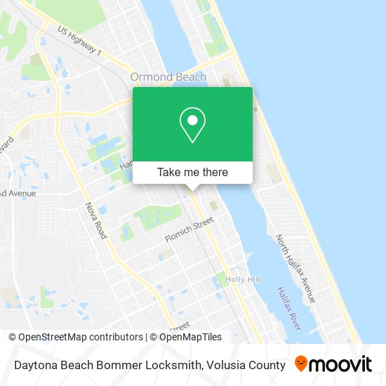 Daytona Beach Bommer Locksmith map