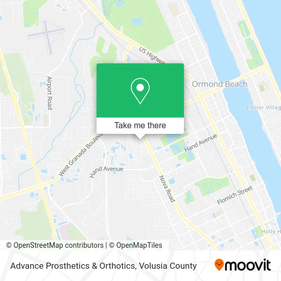 Advance Prosthetics & Orthotics map