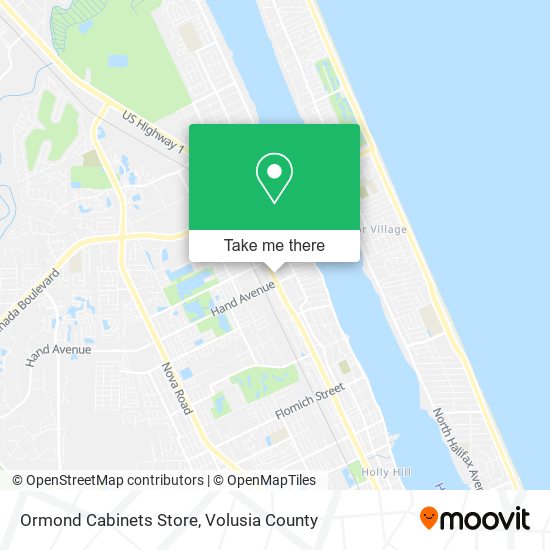 Ormond Cabinets Store map