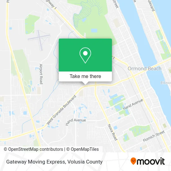 Gateway Moving Express map