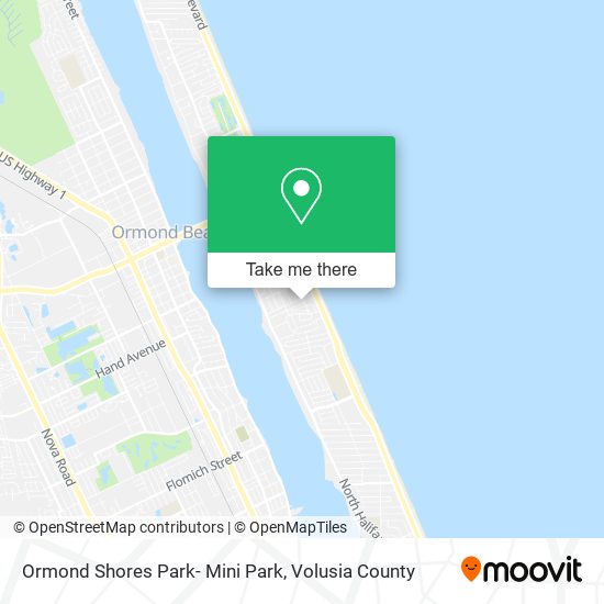 Ormond Shores Park- Mini Park map