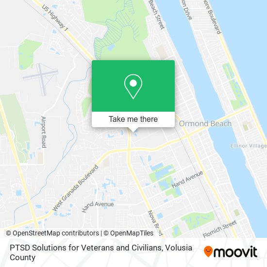 PTSD Solutions for Veterans and Civilians map