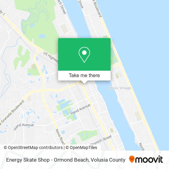 Mapa de Energy Skate Shop - Ormond Beach