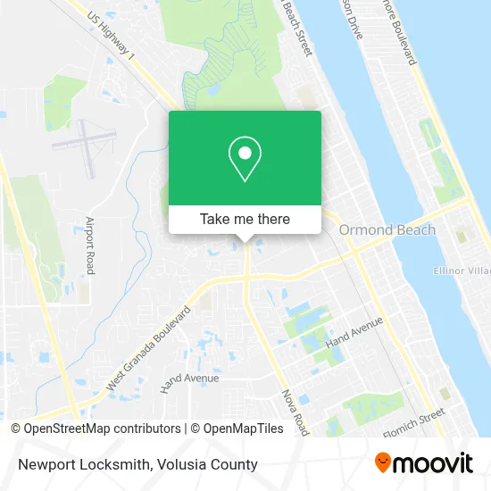 Newport Locksmith map