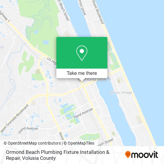 Ormond Beach Plumbing Fixture Installation & Repair map
