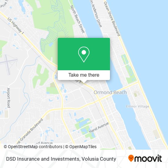 DSD Insurance and Investments map