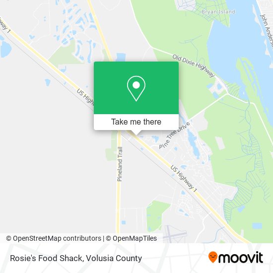 Rosie's Food Shack map