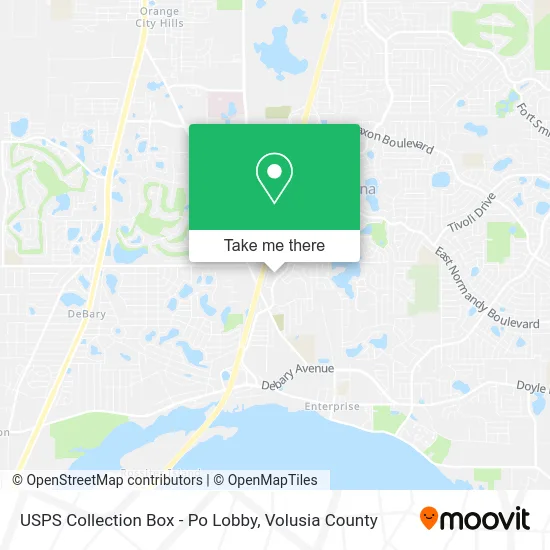 USPS Collection Box - Po Lobby map