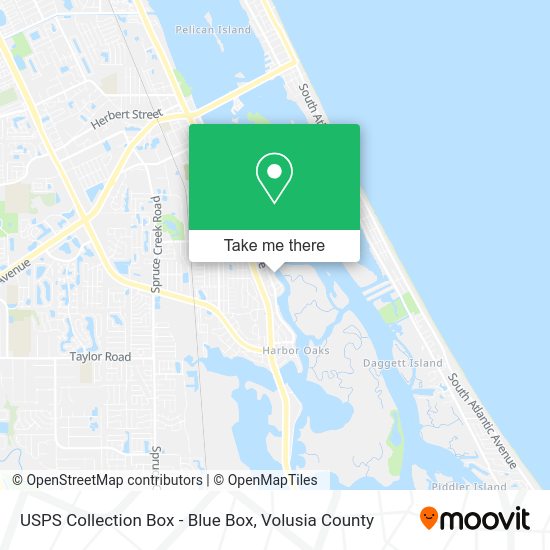 USPS Collection Box - Blue Box map