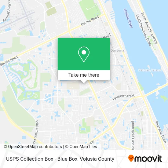 USPS Collection Box - Blue Box map