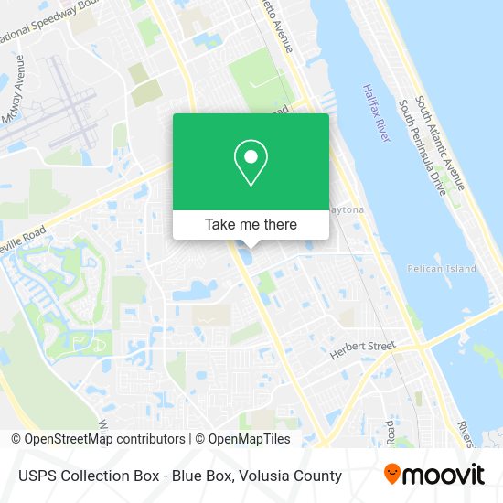 USPS Collection Box - Blue Box map