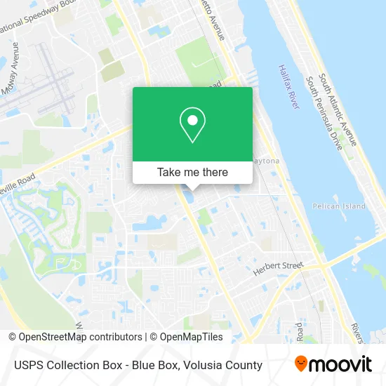 USPS Collection Box - Blue Box map