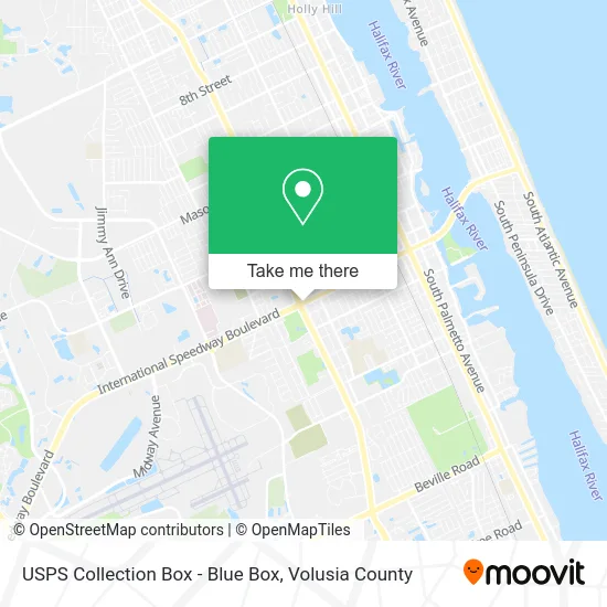 USPS Collection Box - Blue Box map