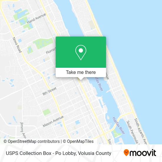 USPS Collection Box - Po Lobby map