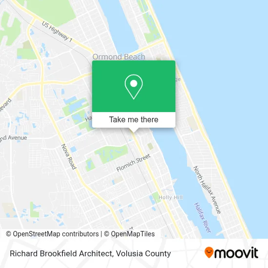 Richard Brookfield Architect map