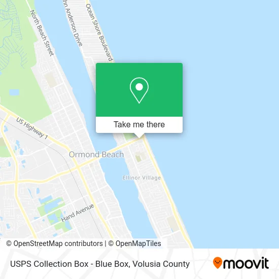 USPS Collection Box - Blue Box map