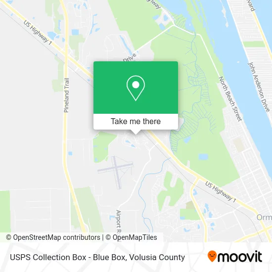 USPS Collection Box - Blue Box map