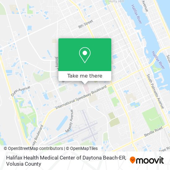 Mapa de Halifax Health Medical Center of Daytona Beach-ER