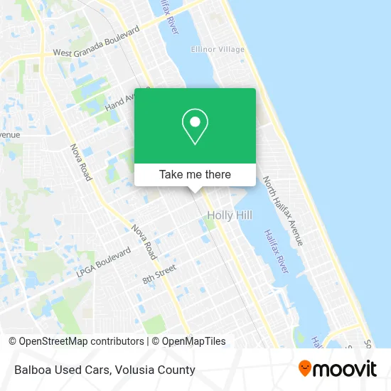 Balboa Used Cars map