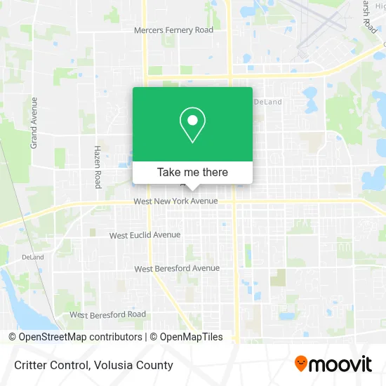 Critter Control map