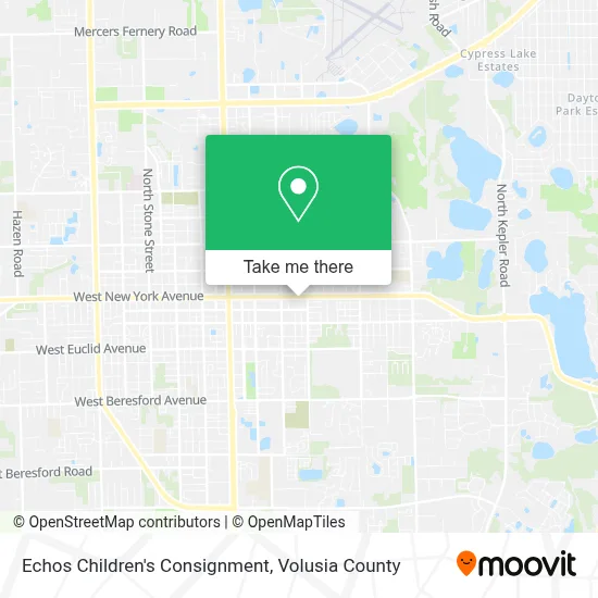 Echos Children's Consignment map