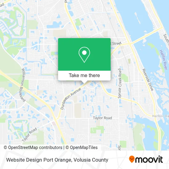 Website Design Port Orange map