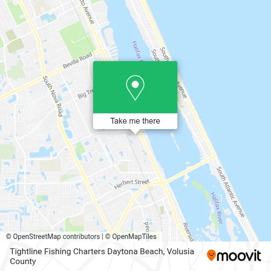 Tightline Fishing Charters Daytona Beach map