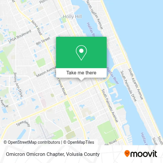 Omicron Omicron Chapter map